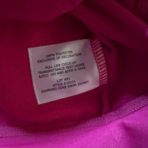 NWT Coolibar diamond swim cove jacket pink xl - Picture 8 of 9